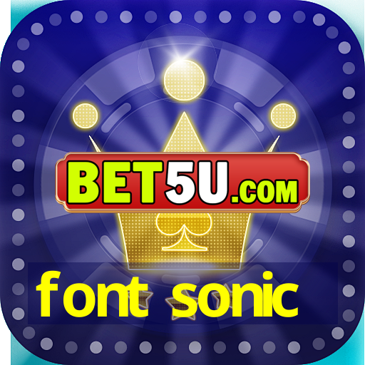 font sonic